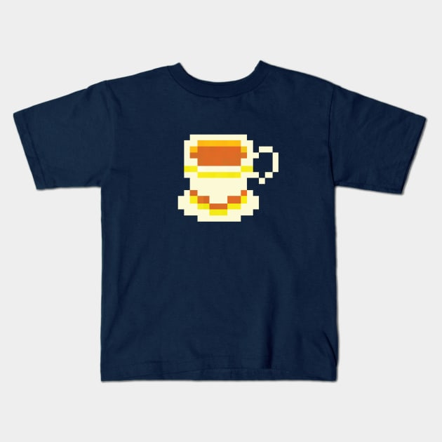 I love Pixel Coffee Kids T-Shirt by RussellTateDotCom